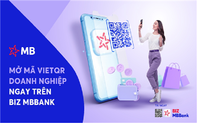 VietQR trên BIZ MBBank  - “Trợ thủ” thanh toán đắc lực cho doanh nghiệp